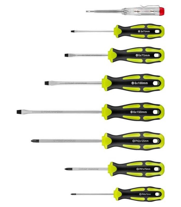 Set surubelnite Goobay 8 piese in carcasa plastic