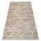 Covor modern DUKE 51557 bej / crem - Geometric, structurat, foarte moale, franjuri, 280x370 cm