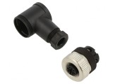 Mufă M12 4-PIN Mamă pe Cablu 60V