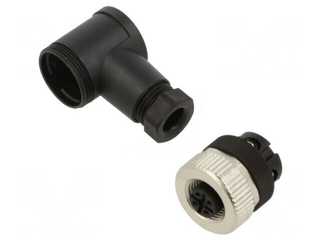 Mufă M12 4-PIN Mamă pe Cablu 60V