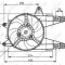 Ventilator radiator (cu carcasa) FIAT PUNTO; LANCIA Y 1.1 1.2 intre 1993-2003