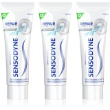 Sensodyne Repair &amp; Protect Whitening pasta de dinti pentru albire pentru dinti sensibili 3x75 ml