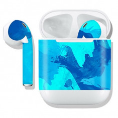 Sticker decorativ suport casti Apple AirPods, decal protectie husa foto