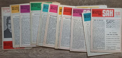Revista Romana de Sah 1983 (an complet) foto