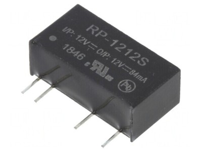 Convertor DC/DC 12V 1W RP-1212S foto
