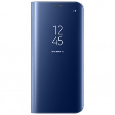 Husa Telefon Flip Book Clear View Samsung Galaxy J6 Plus 2018 j610 Dark Blue foto