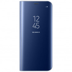 Husa Telefon Flip Book Clear View Samsung Galaxy J6 Plus 2018 j610 Dark Blue