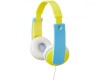 Casti Copii JVC HA-KD7-YNE, Over-Ear, Limitare Volum 85dB, Galben/Albastru, Banda Ajustabila, Autocolante Incluse