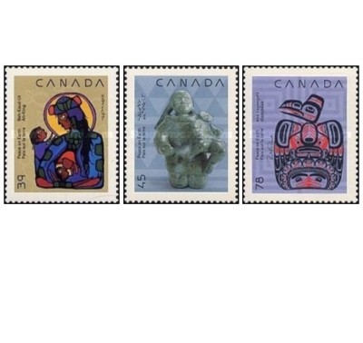 Canada 1990 - Craciun, serie neuzata foto