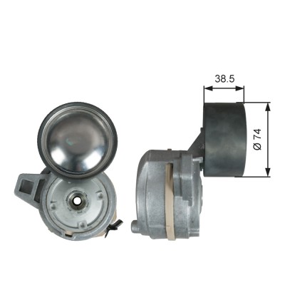 GATES T38712 FleetRunner&amp;trade; Intinzator curea, curea distributie foto