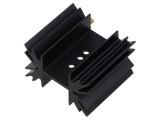 Radiator extrudat negru FISCHER ELEKTRONIK SK 129 38.1 STSB pentru TO220, TO3P, SOT32