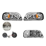 Set faruri Ford Expedition (Un93), 11.1996-11.2002, F-Series, 09.1996-09.2003, partea Stanga+Dreapta, Tuning, Fata, cu indicator led; cu lumina de pa, Rapid