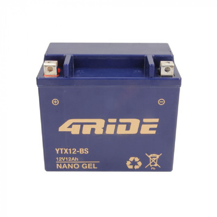 Baterie YTX12-BS 4RIDE GEL Acumulator Moto