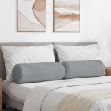 vidaXL Perne Bolster 2 pcs Gri deschis &Oslash; 25 x 70 cm țesătură 42014311