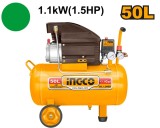 Cumpara ieftin Compresor aer 1100w, 50L, 2850rpm, 8 bar, Ingco AC255081E