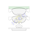 Set placute frana Icer 181602, parte montare : Punte Fata, Fiat Punto 188, 1999-2012