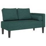 Cumpara ieftin Sezlong cu perne, verde inchis, material textil