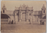 Bnk foto Palatul Dolmabah&ccedil;e - Istambul - fotografie sepia pe carton, cca 1900, Europa, Cladiri