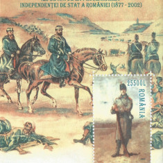 |Romania, LP 1585/2002, 125 ani de la proclamarea ind. Romaniei, col. dant., MNH