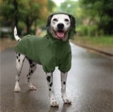 Pelerina de ploaie cu gluga pentru caini Navaris, impermeabila, L, verde, NAV000039UR007C