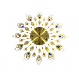 Ceas decorativ elegant, Coada de Paun, Silentios, 70 cm, 1803X