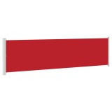 Cumpara ieftin Copertina laterala retractabila de terasa, rosu, 600 x 160 cm