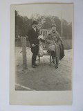 Fotografie model carte poștală cu ofițer din perioada regelui Ferdinand I