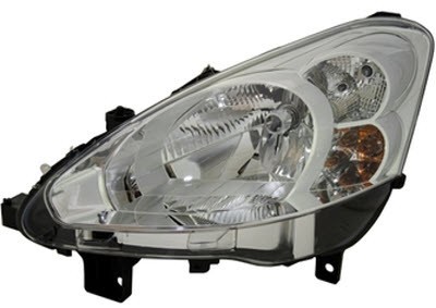 Far Peugeot 208, 04.2012-, Electric, tip bec H7+H7, omologare ECE, cu motoras, cu lumini de zi, 9674214080; 9802221880, Stanga, marca Depo