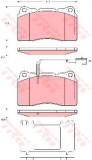 Set placute frana,frana disc ALFA ROMEO 156 Sportwagon (932) (2000 - 2006) TRW GDB1645