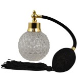 Sticla Parfum, cu Pulverizator Infiletabil si Capac, Capacitate 90ml, Model Vintage, Negru