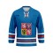 Echipa națională de hochei tricou de hochei Luk&aacute;&scaron; Dost&aacute;l #1 2023/2024 CCM Fandres replica - blue - S