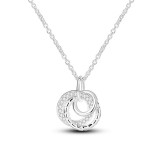 Cumpara ieftin Lantisor argint 925, JW637, model 3 cercuri, placat cu rodiu