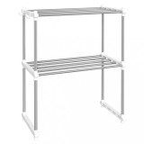 Raft pentru cuptor cu microunde, alb, 51x27x63 cm aluminiu
