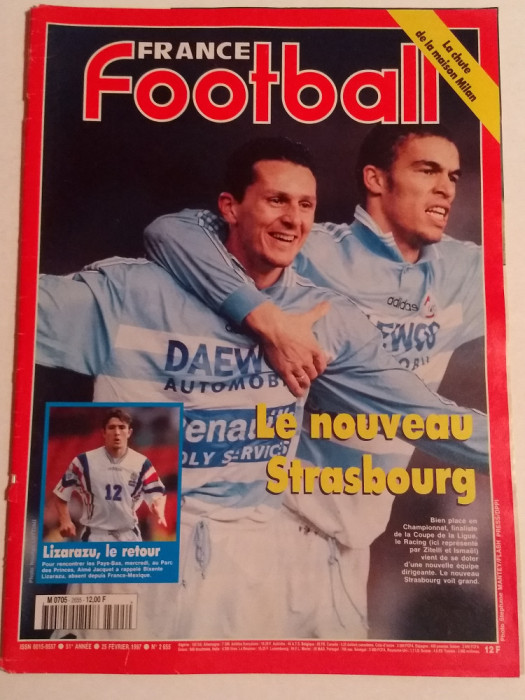 Revista fotbal - &quot;FRANCE FOOTBALL&quot; (25.02.1997)