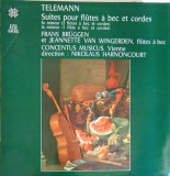 Disc vinil, LP. Suites pour fl&ucirc;tes &agrave; bec et cordes-GEORG PHILIPP TELEMANN