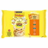 Hrană umedă pentru Pisici 4*85G Pui/Rata/Somon/Curcan, Friskies