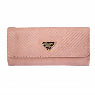 Portofel elegant de dama, Pufo Luxury, 20 x 10 cm, roz foto