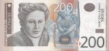 Bancnota Serbia 200 Dinari 2013 - P58b UNC ( vezi descriere )