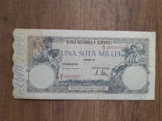 Bancnota 100000 lei 1946 foto