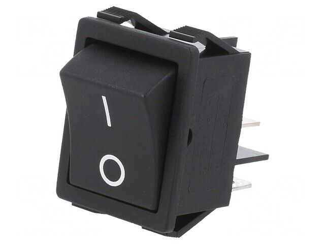 Rocker Switch ON-OFF 16A 250V Black