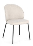 Cumpara ieftin Set 2 scaune negru bej Wendy 54x60x83 cm