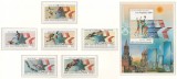 Rep Centrafricana 1982 Mi 852/57 + bl 192 MNH - JO de vara 1984, Los Angeles (l)