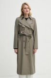 Bruuns Bazaar trenci femei, culoarea gri, de tranzitie, BBW4385