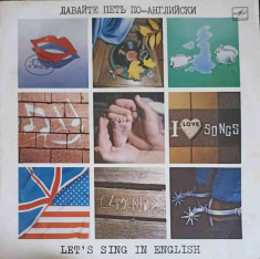Disc vinil, LP. Let&amp;#039;s Sing In English-COLECTIV foto