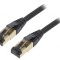 Patch cord Cat 8 negru 0,25m LSZH
