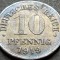 Moneda istorica 10 PFENNIG - IMPERIUL GERMAN, anul 1919 *cod 579