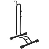 HOMCOM Suport bicicletă cu c&acirc;rlige reglabile, compatibil cu biciclete 24"-29" și 700C, pentru garaj, interior și exterior, negru | Aosom Romania