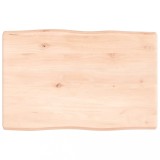 Cumpara ieftin Blat masa 60x40x(2-4) cm lemn stejar netratat contur organic