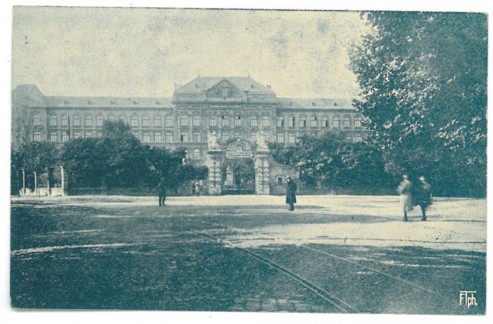 1928 - ORADEA, Military School, Romania - old postcard - unused