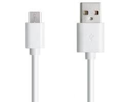 Cablu Date Si Incarcare Micro USB Alb foto
